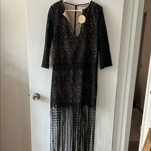 Elegant Black Lace Dress